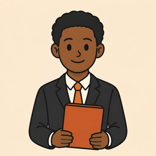Minimal cartoon avatar representing a recent graduate